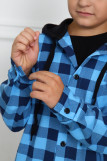 РБ010 Рубашка "Тимур" (голубой; черный) (Фото 5)