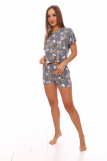 Женская пижама "Бакс бани"кор.рук (Фото 2)