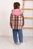РБ011 Рубашка "Регби" (розовый; коричневый) (Фото 7)