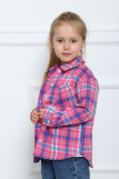 РБ015 Рубашка "Шерон" (розовый; синий) (Фото 7)