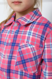 РБ015 Рубашка "Шерон" (розовый; синий) (Фото 8)