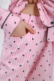 ПЖ047 Пижама "Модная" (розовый, черный) (Фото 14)
