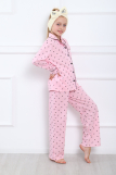 ПЖ047 Пижама "Модная" 2 (розовый, черный) (Фото 4)