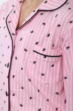 ПЖ047 Пижама "Модная" 2 (розовый, черный) (Фото 8)