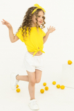 Ф043 Футболка "Наоми" (жёлтый) (Фото 7)