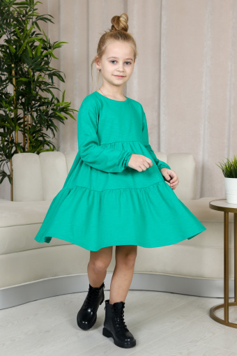 ПЛ138 Платье "Элис" (зелёный) - Фабрика «Милаша»