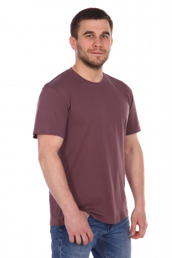 Мужская футболка одн. фиолетовая (Фото 2)