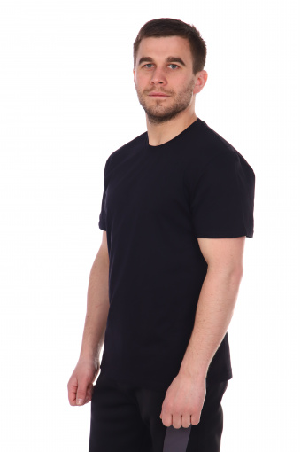Мужская футболка одн. черная - Фабрика «Милаша»