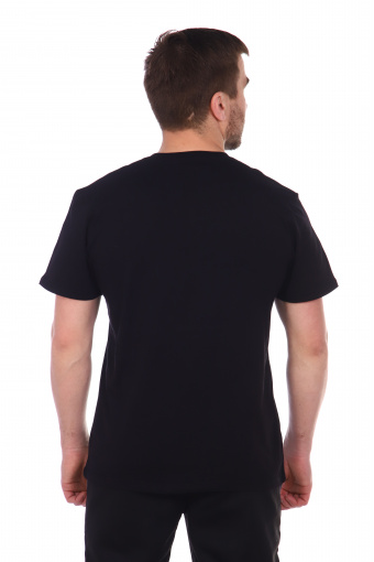 Мужская футболка одн. черная (Фото 2)