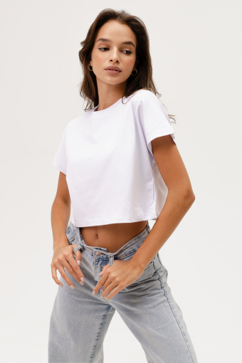 Женская футболка 1 (белая) - Фабрика «Милаша»